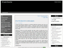 Tablet Screenshot of oirparaescuchar.com